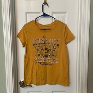 Nashville Graphic T-Shirt - Mustard Yellow